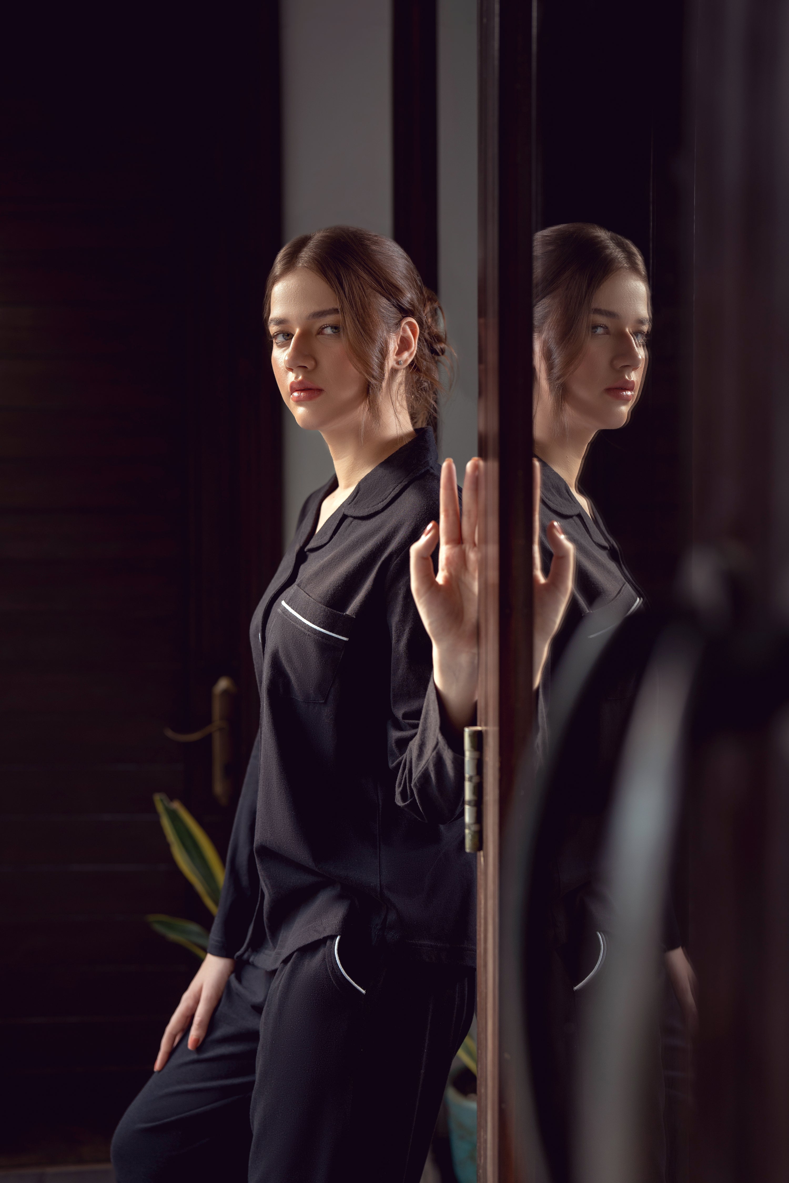 Women's Nightwear - Black Design